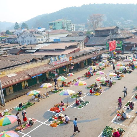 Vegetable market in Kalaw