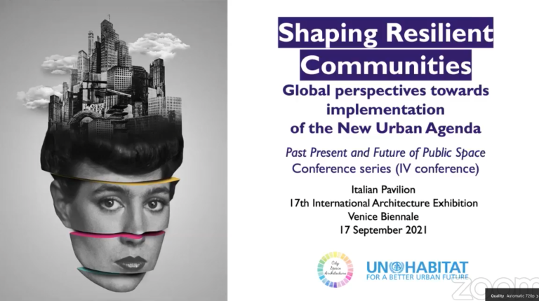 Presentation at Shaping Resilient Communities International Conference