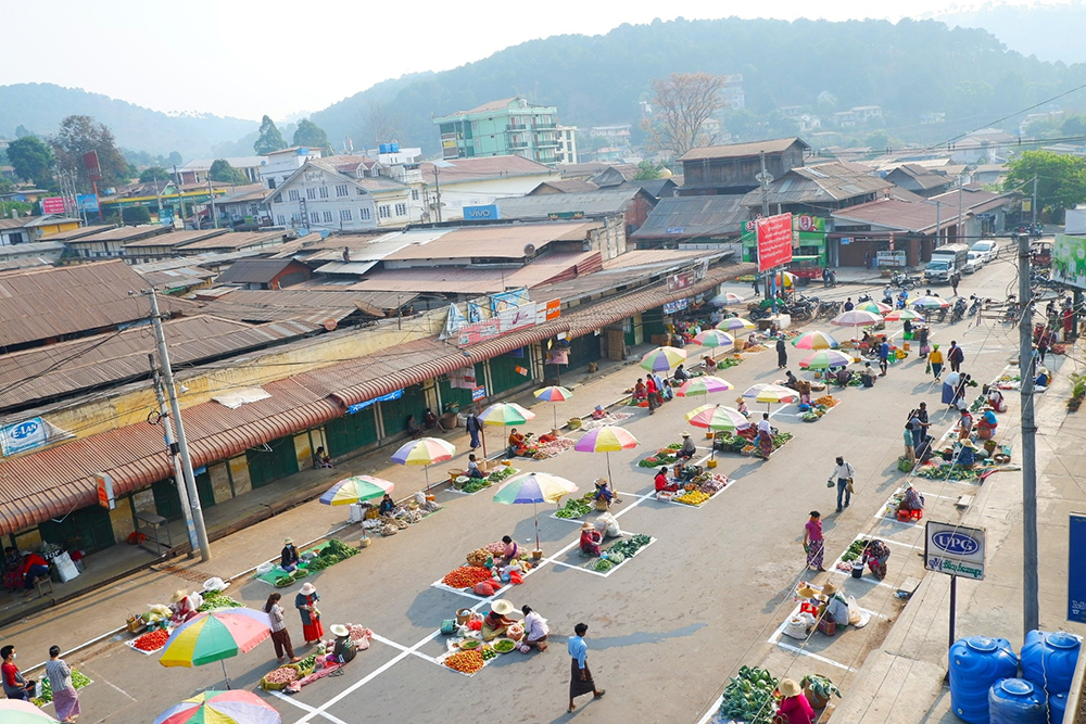 Vegetable market in Kalaw