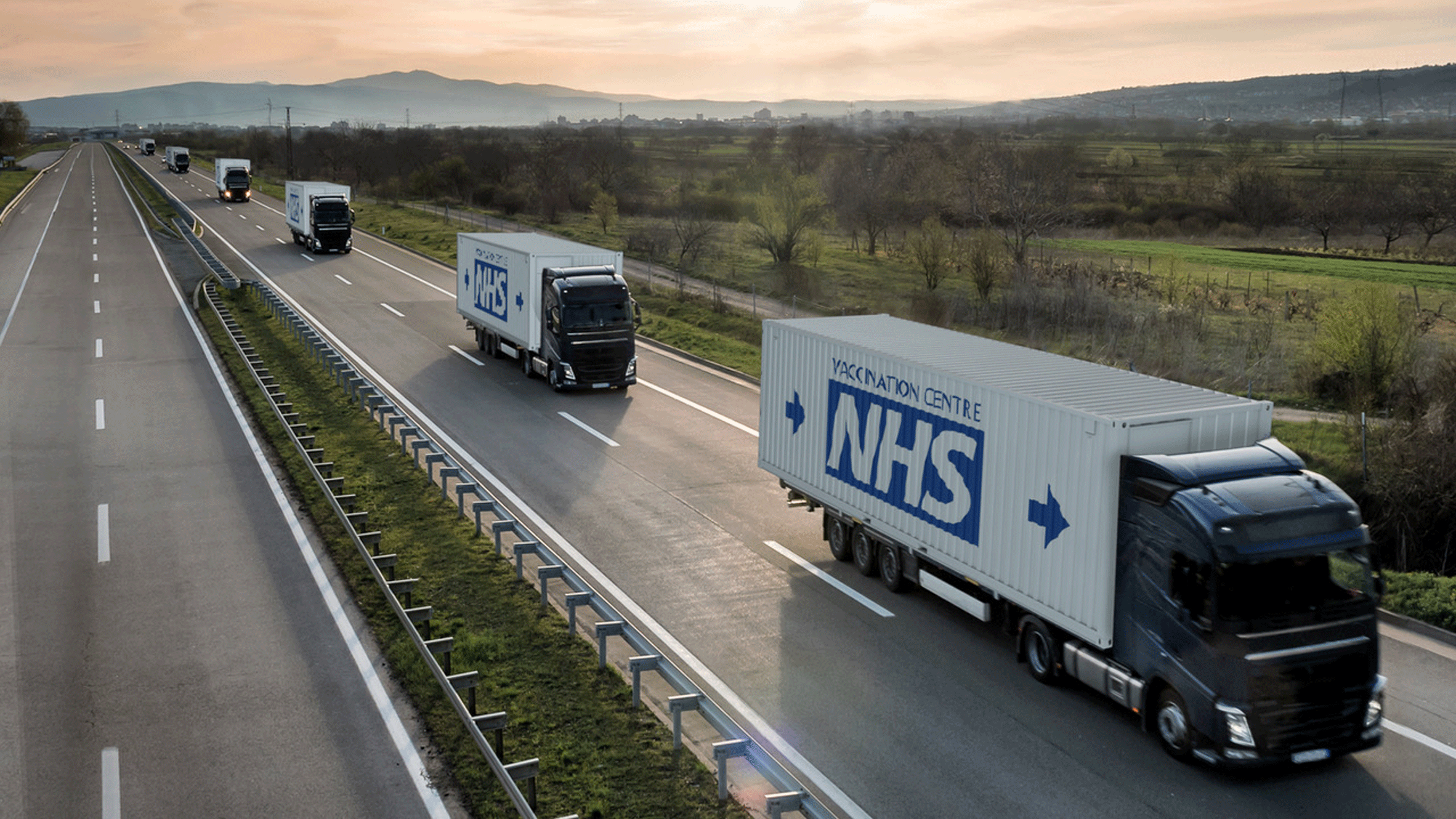 Mobile vaccination centres in shipping containers